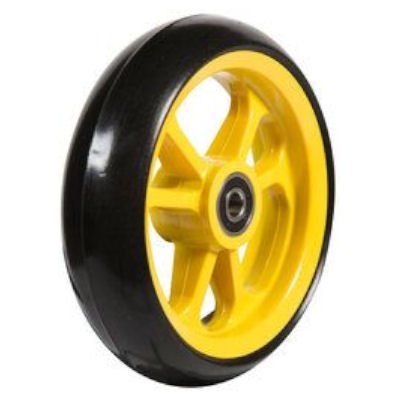 Fibrecore wheelchair castor wheel soft roll 4 inch yellow