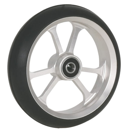 Fibrecore wheelchair castor wheel soft roll 4 inch silver
