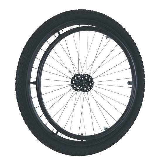 off wheelchair wheels mountain bike tyre on wheel