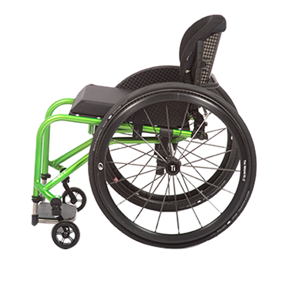Tilite aero t lightweight rigid adjustable wheelchair side left