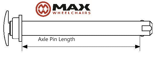 PROGEO WHEELCHAIR AXLE PIN SPINDLE