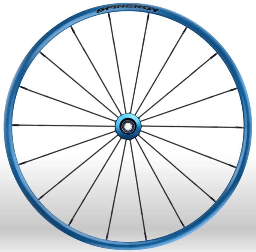 Spinergy Everyday Wheelchair Wheels: Extra Light Extreme LXL model  blue black