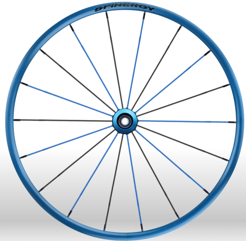 Spinergy Everyday Wheelchair Wheels: Extra Light Extreme LXL model  blue black 