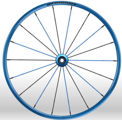 Spinergy Everyday Wheelchair Wheels: Extra Light Extreme LXL model  blue black 