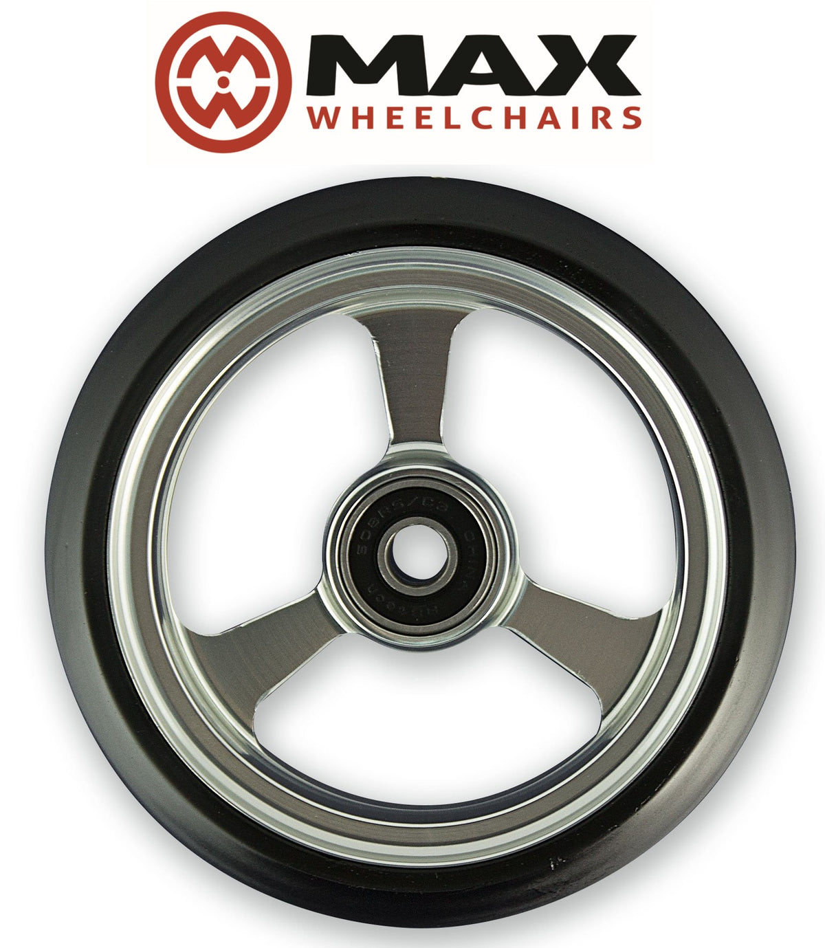 Frog legs WIDE soft roll wheelchair castor wheels (All Colours 