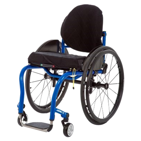 Tilite aero z rigid adjustable wheelchair front side left
