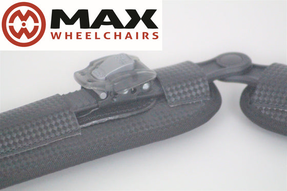 M2 padded Double Ratchet (hip) straps for everyday and wheelchair sports use