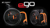 Progeo folding wheelchair lightweight ego dark orange