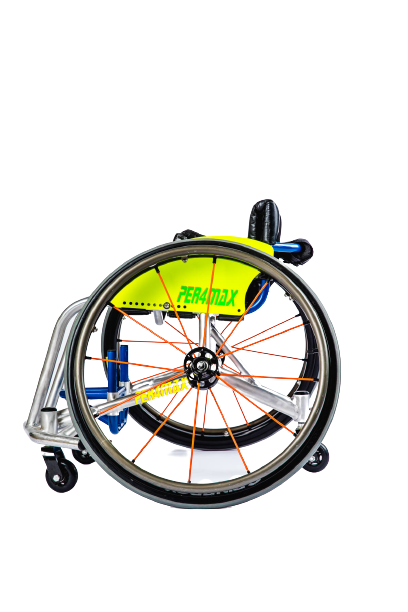 Per4max Thunder Mini Wheelchair Basketball chair left side view
