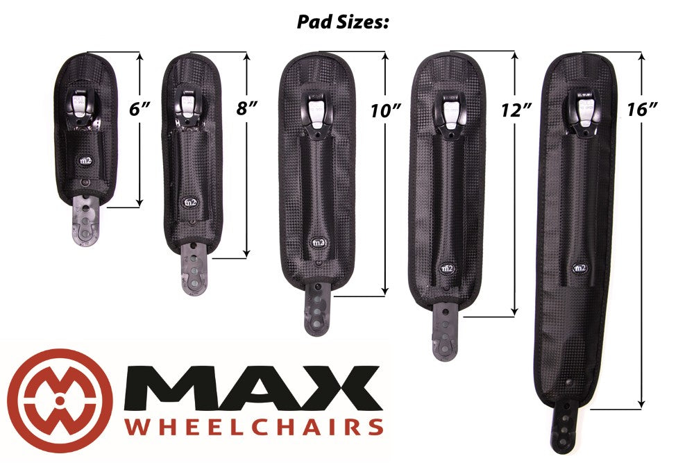m2 straps sizes on white background