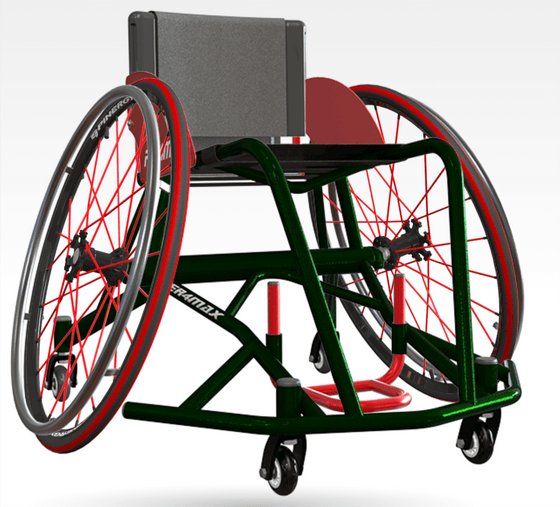 Thunder wheelchair basketball chair per4max mock up