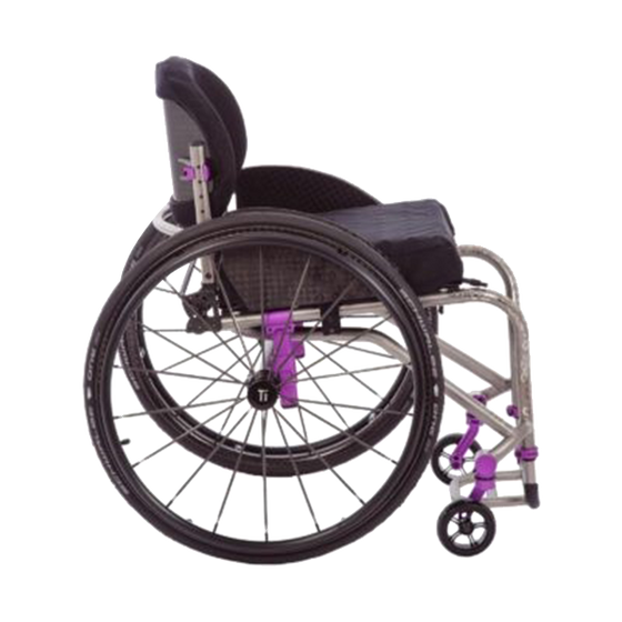 Tilite TRA rigid adjustable lightweight wheelchair side 2