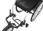 Track wheel wheelchair attachment double arm attach