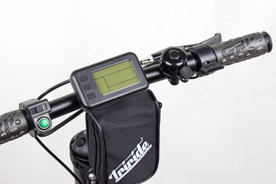 Triride Foldable power assistance for wheelchair users lcd display