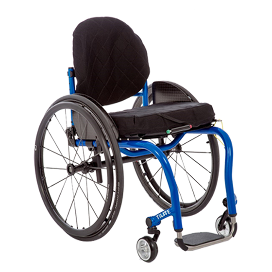 Tilite aero z rigid adjustable wheelchair front