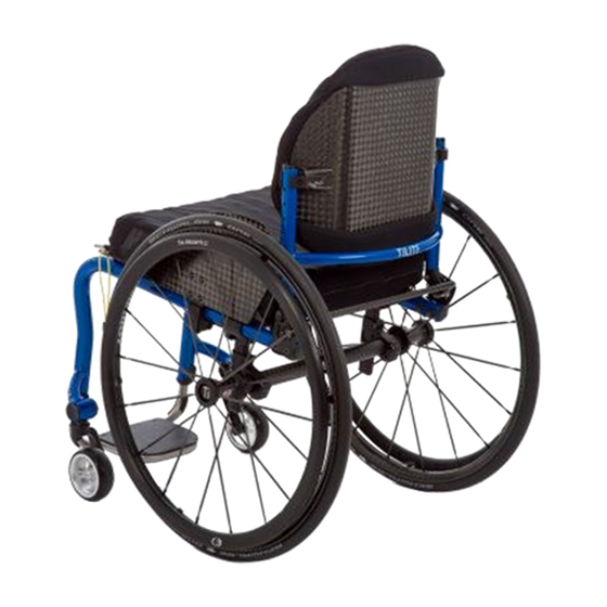 Tilite aero z rigid adjustable wheelchair back left side