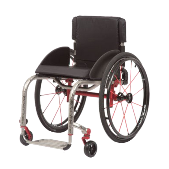 Tiliite ZRA Adjustable Rigid Wheelchair  front side